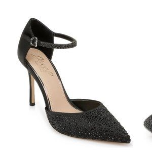 Size 6.5 - Jewel Badgley Mischka - Black Jailene Ankle Strap Pump